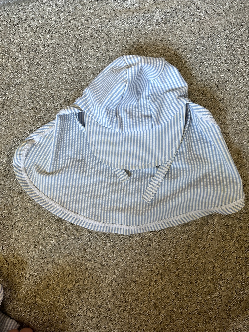 ZARA BABY | Blue & White Striped Zip-Front One-Piece | 12 M - Picture 4 of 5